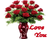 Love You Roses In Vase