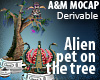 Alien pet on the tree