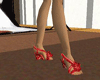wedge red heels