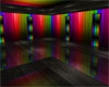 Dark rainbow rave room
