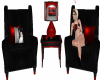 RED LIPS COFFEE CHAIR