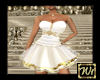 Cream n gold party dress
