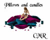 Pillows and candles