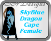SkyBlue Dragon Cape Fem