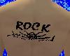 ROCK back tattoo Male
