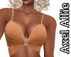 AA Orange Tie Back Top