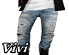 Drv Ripped blue jeans