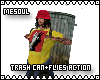 Trash Can + Flies Action
