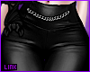 [L] Leather Kitty Pants