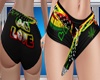 DC,BOB MARLEY SHORTS