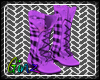 Purple Combat Boots