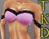 Pink Lace Tube Top