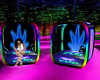 neon chat chairs