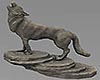 Wolf Stone Statue