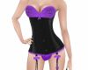 Purple Black Rave Corset