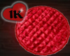 !!1K RED QUILTED ROUND 