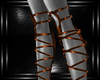 b bronze strap heels