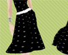 {HP} black doted dress