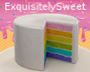Sliced Rainbow Cake