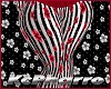 Floral Stripe Red