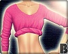 *B* Roll Up Sweater Pink