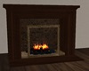 Drk Wood Fireplace