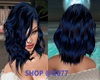 BLUE/BLK REALISTIC HAIR