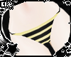 . yellow striped bikini