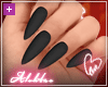 Al's Black Matte Nails