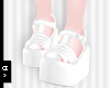 Ⓐ Bubbly White Sandals