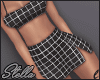 !Grid Slit Dress | L