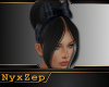 ! CAMO SCARF HAIR BLACK