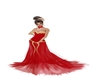 elegant red/gold gown