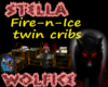 Fire n Ice twin cribs