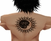 sun & moon back tattoo m