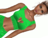 *BK*Heart pj's green