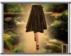 Falling brown skirt