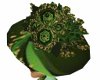 [KC]Hat Green Floral