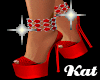 Mya Red Diamond Heels