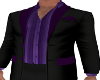 Suit Jacket-Black/Purple