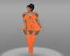 orange sexy dress