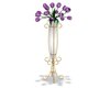 purple tulip vase