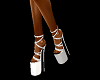 white classy heels
