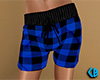 Blue PJ Shorts Plaid (F)