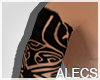 a- Tribal Hand Tattoo.