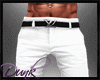 Q LV White Pants