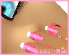 [X] Glitter Pink Nails