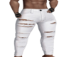 [S] White Ripped Jeans