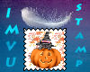 Cat n pumpkin stamp