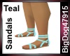 [BD] Teal Sandals (F)